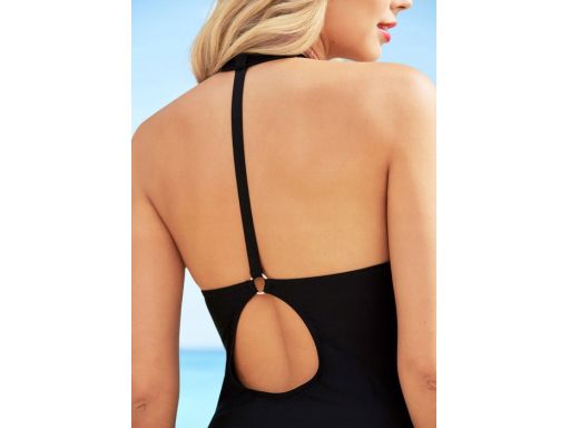 B.P.C kostium jednoczęściowy czarny sexy wycięcia r.38