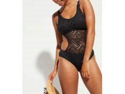 B.P.C kostium kąpielowy monokini czarny ażurowy r.42