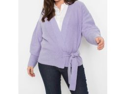 B.P.C sweter kopertowy z wiązaniem r.52/54