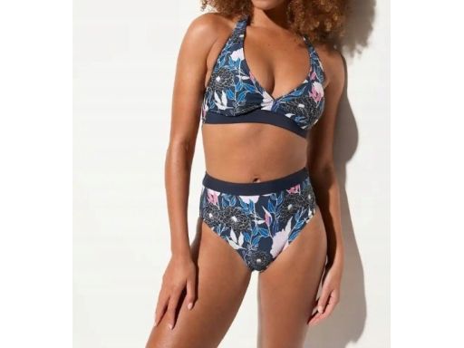 B.P.C bikini z wiązaniem na szyi i figami z wysokim stanem 44.