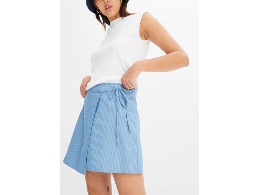 B.P.C spódnica niebieska w paseczki kopertowa 42.