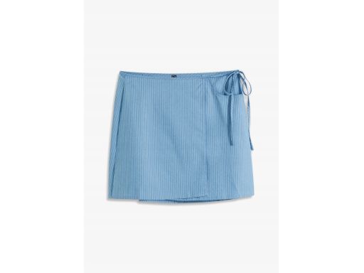 B.P.C spódnica niebieska w paseczki kopertowa 42.