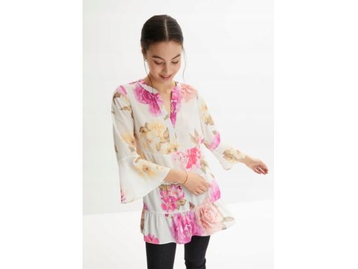 B.P.C bluzka tunika szyfon wzór r.38