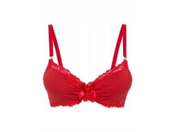 B.P.C biustonosz usztywniany ciemna czerwień ^70B