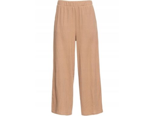 B.P.C beżowe spodnie krepowane r.44/46