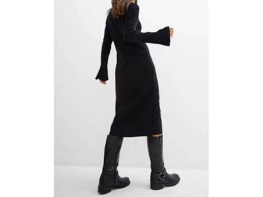 B.P.C sukienka shirtowa czarna midi 52/54.