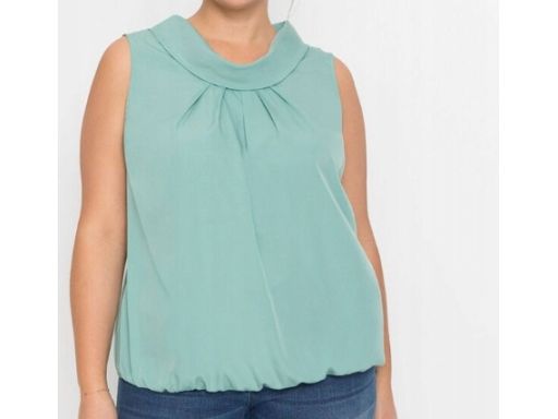 B.P.C bluzka bez rękawów szałwiowa r.44
