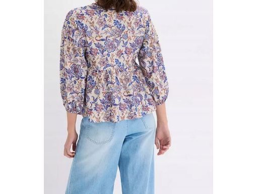 B.P.C bluzka z wiązaniem we wzory 48/50.