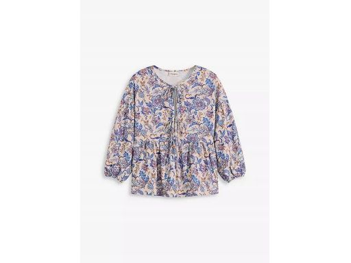 B.P.C bluzka z wiązaniem we wzory 48/50.