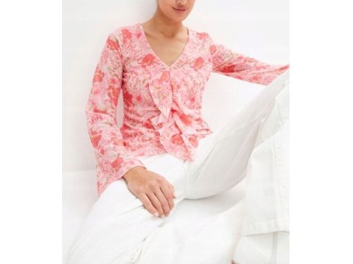 B.P.C siateczkowa bluzka w kwiaty r.48/50