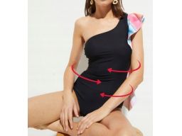 B.P.C kostium jednoczęściowy asymetryczny r.44