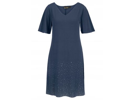 B.P.C sukienka granat z ozdobnymi kamykami ^40/42