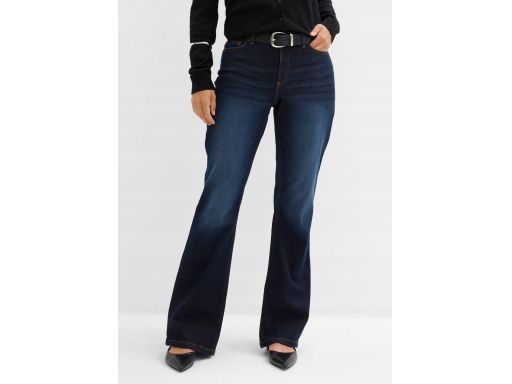 B.P.C ciemne jeansy bootcut granatowe 50.