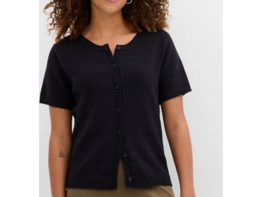 B.P.C czarny sweterek krótki rękaw 52/54.