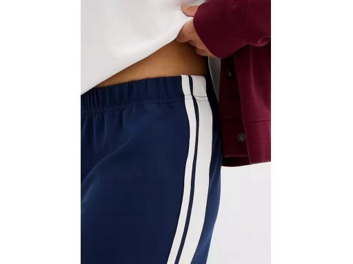 B.P.C spodnie proste dresowe granatowe z lampasami joggery 50.