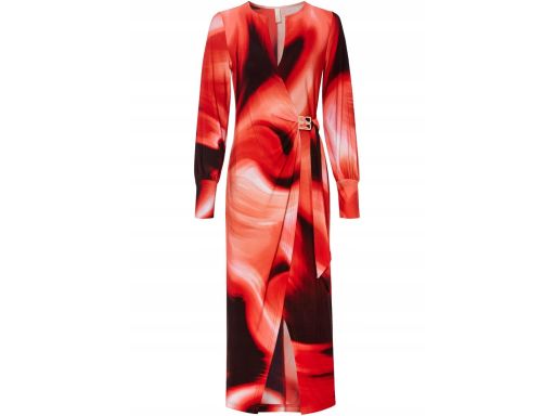 B.P.C sukienka midi asymetryczna ze sprzączką ^36/38