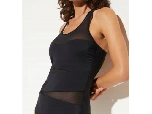 B.P.C kostium kąpielowy z siateczką i paseczkami r.38