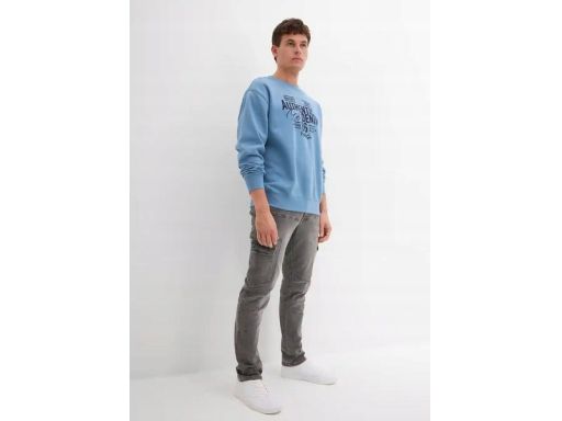 B.P.C Bluza męska niebieska z nadrukiem ^48/50, M