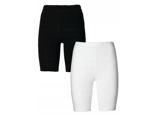 B.P.C legginsy bawełniane krótkie BIAŁE ^40/42
