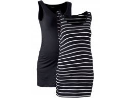 B.P.C 2-pak topów ciążowych z marszczeniem bawełnianych ^36/38