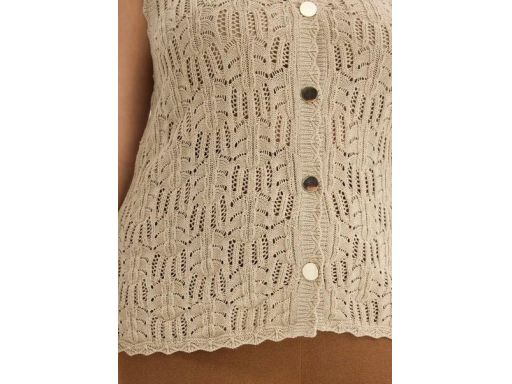 B.P.C top dzianinowy ażurowy beżowy ^40/42