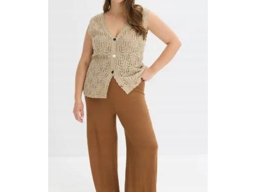 B.P.C top dzianinowy ażurowy beżowy ^40/42