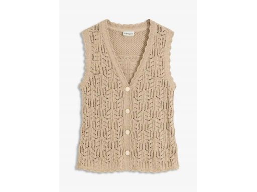 B.P.C top dzianinowy ażurowy beżowy ^40/42