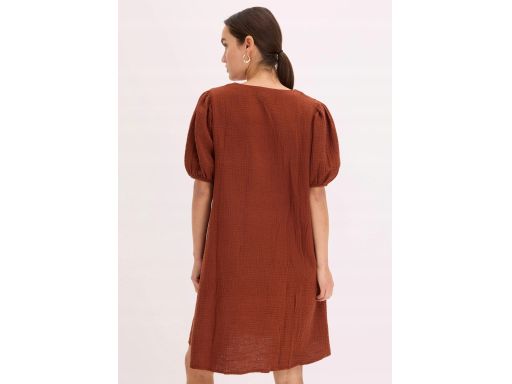 B.P.C sukienka brązowa muślinowa 44.