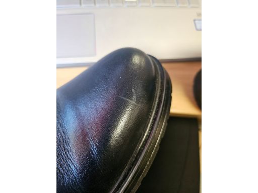 TOMMY HILFIGER czarne botki skóra naturalna 42