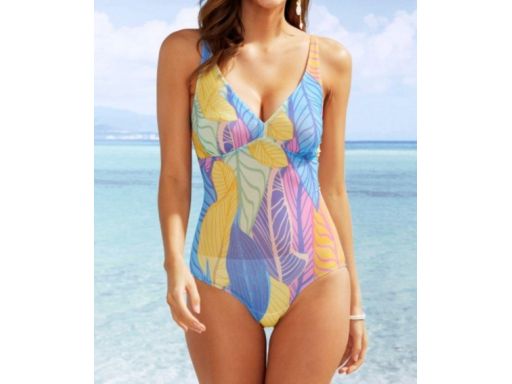 B.P.C kostium kąpielowy wielokolorowy siateczkowy r.44