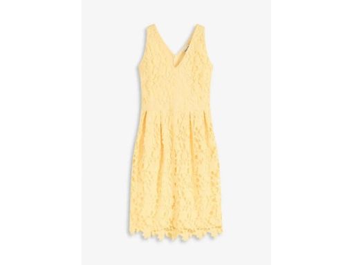 B.P.C koronkowa sukienka żółta ^38