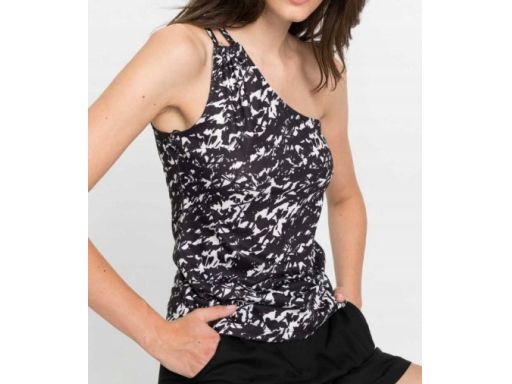 B.P.C Bluzka top asymetryczny na jedno ramię ^40/42