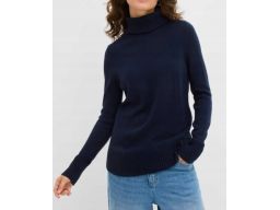 B.P.C granatowy sweter z golfem r.44/46