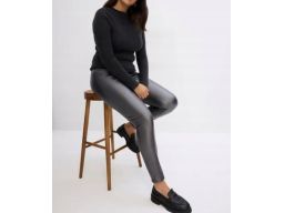 B.P.C legginsy z eko skóry metaliczy połysk r.44/46
