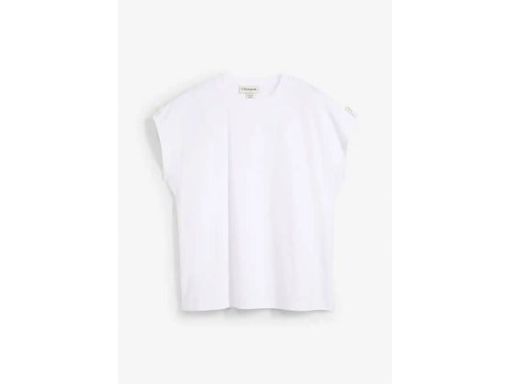 B.P.C t-shirt biały z guzikami r.52/54