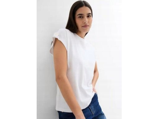 B.P.C t-shirt biały z guzikami r.52/54