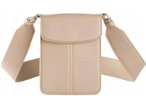 B.P.C torebka na telefon szeroki pasek beżowa