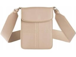 B.P.C torebka na telefon szeroki pasek beżowa