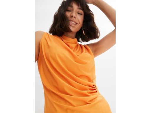 B.P.C top pomarańczowy lejący dekolt r.36/38