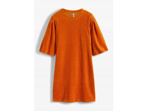 B.P.C sztruksowa sukienka krótka pomarańczowa ^44/46