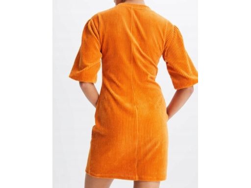 B.P.C sztruksowa sukienka krótka pomarańczowa ^44/46