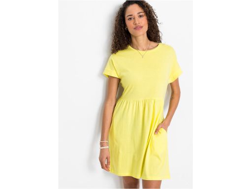 B.P.C sukienka shirtowa żółta 48/50.