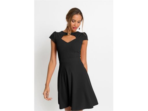 Mała czarna z aplikacją w dekolcie 36/38.