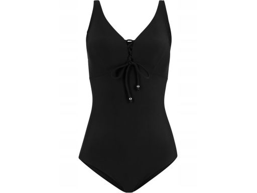 B.P.C kostium kąpielowy sznurowanie w dekolcie czarny 40.