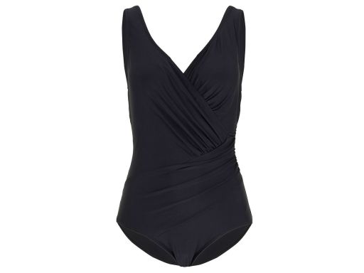 B.P.C kostium kąpielowy czarny z marszczeniami modelujący 54.
