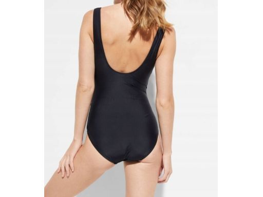 B.P.C kostium kąpielowy czarny z marszczeniami modelujący 54.