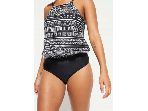 B.P.C kostium jednoczęściowy we wzór z efektem 2w1 ^46