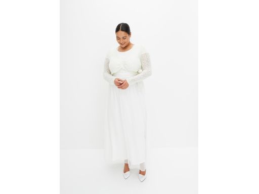 B.P.C sweter kopertowy ażurowy biały bolerko dzianinowe r.40/42