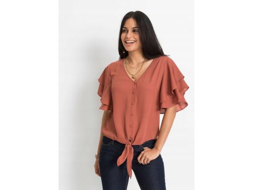 B.P.C bluzka szyfonowa z wiązaniem ^38