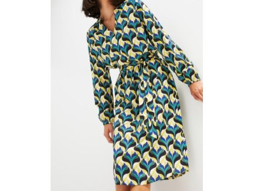 B.P.C sukienka z wiskozy z długim rękawem 46